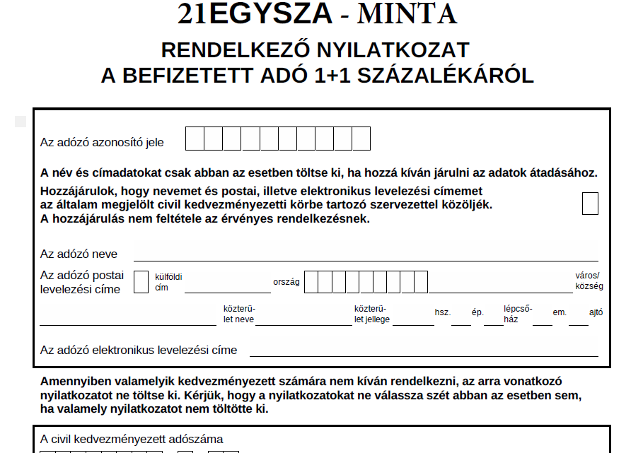 Adó 1 százalék felajánlás 2025 - 💹 24 EGYSZA ⚠️- Adóbevallás 2025✔️ adóbevallás 2023