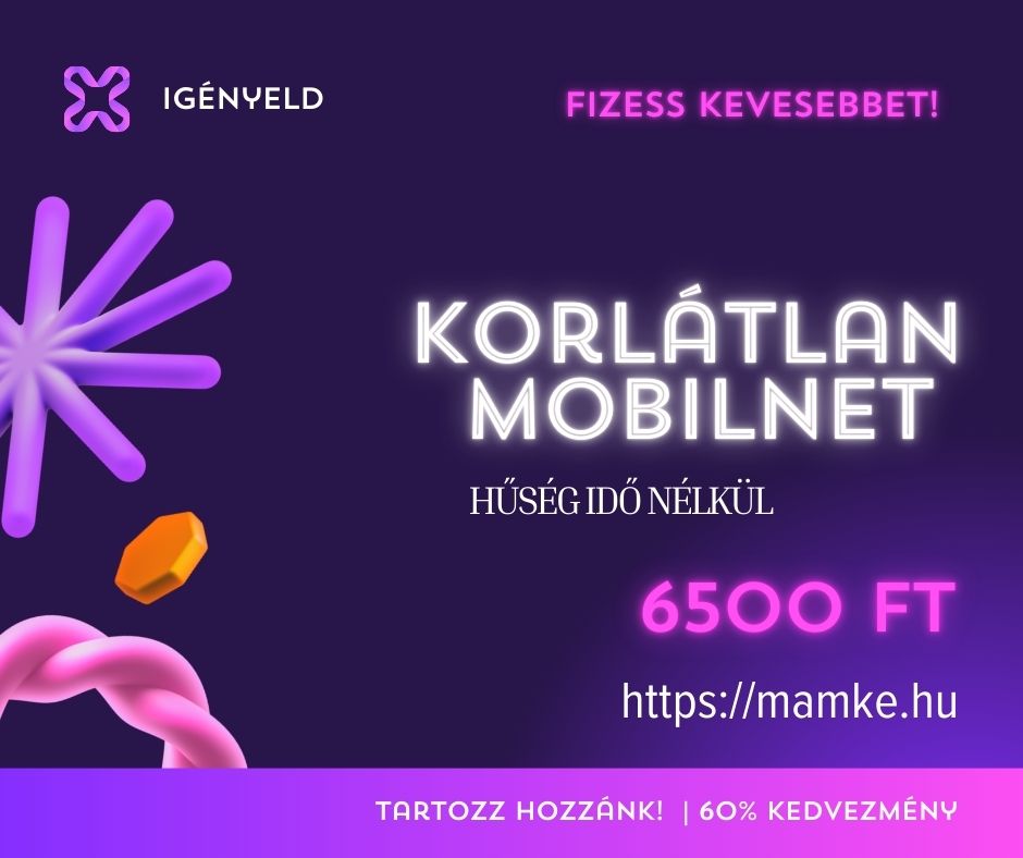 Korlátlan mobilnet-hűségidő nélkül