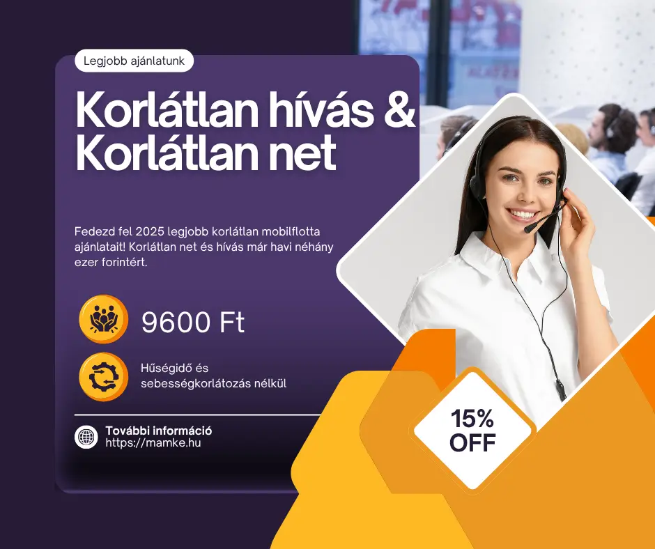 Korlátlan mobilnet és beszélgetés