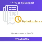 adó 1 százalék
