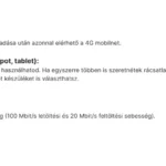one korlátlan mobilnet