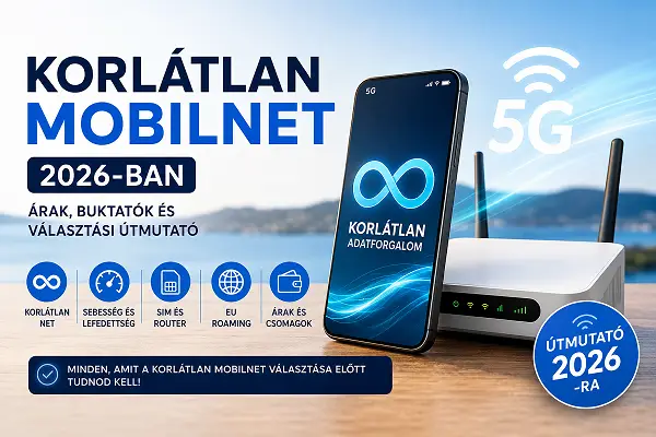 Korlátlan mobilnet 2026 – 5G mobilinternet, SIM-kártya és router